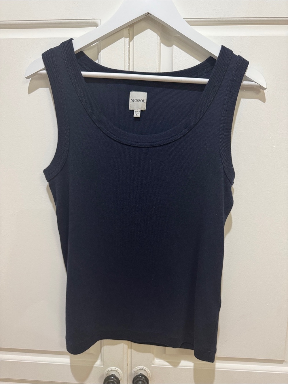 NIC+ZOE perfect knit rib scoop tank